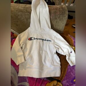 Champion White Hoodie for Kids
